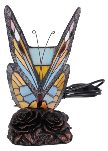 Lampa de masa Tiffany Butterfly h 23 cm