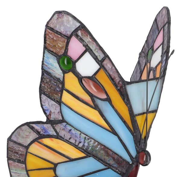 Lampa de masa Tiffany Butterfly h 23 cm