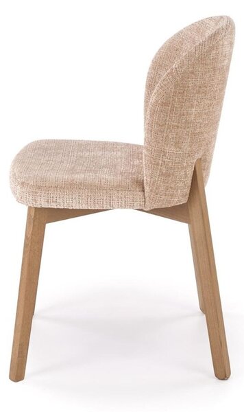 Scaun de dining Basso bej/nuc deschis