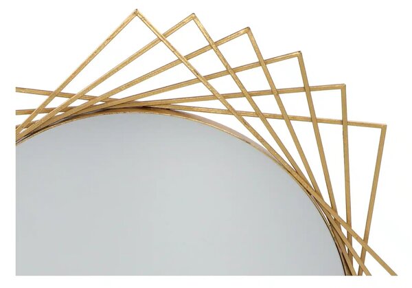 Oglinda geometrica Glam,auriu, ⌀ 85 cm
