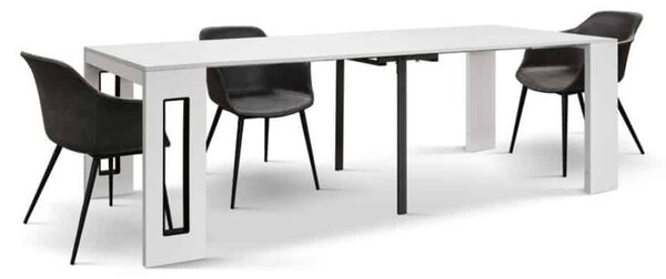 Consola extensibila tip masa Marina - GRI CIMENT - 295 cm/90cm - 12