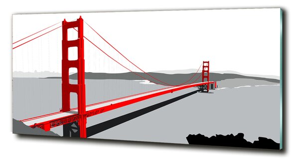 Tablou pe pe sticlă Podul din San Francisco