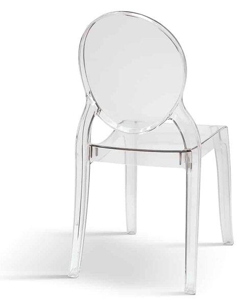 SET 4 SCAUNE TRANSPARENT OVALO-HORECA-