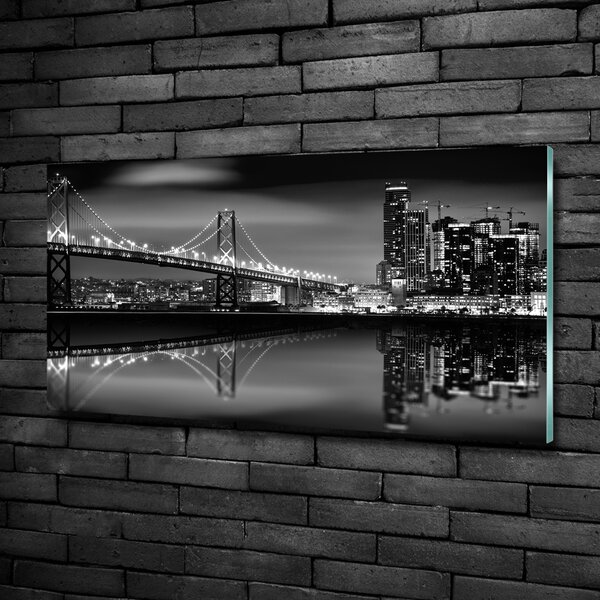 Tablou sticlă San Francisco pe timp de noapte
