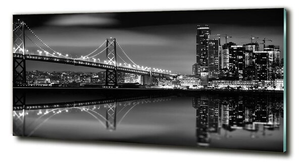 Tablou sticlă San Francisco pe timp de noapte