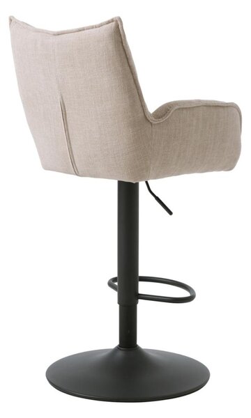 Scaun de bar pivotant Marilla, bej