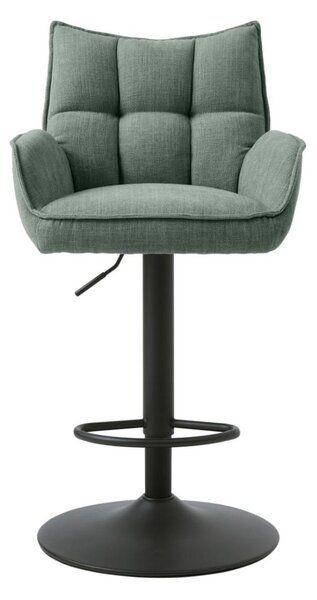 Scaun de bar pivotant Marilla, verde
