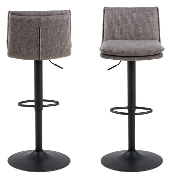 Scaun de bar Flynn, gri deschis