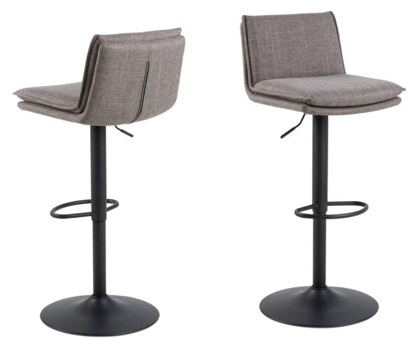 Scaun de bar Flynn, gri deschis