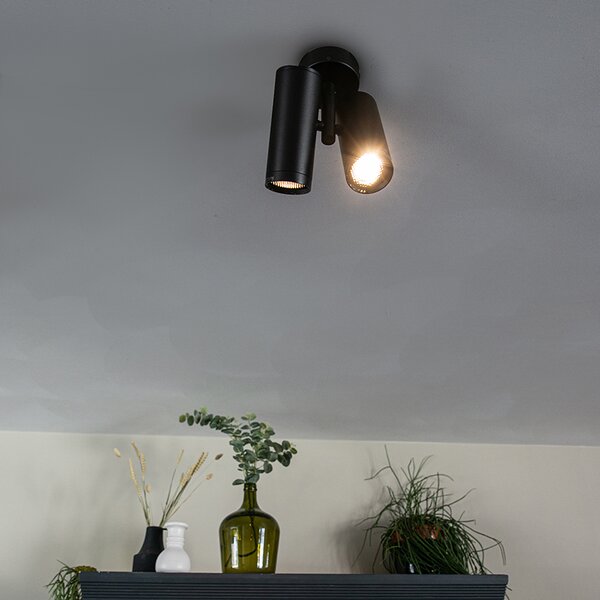 Spotlight de design negru cu 2 lumini - Scopio Honey
