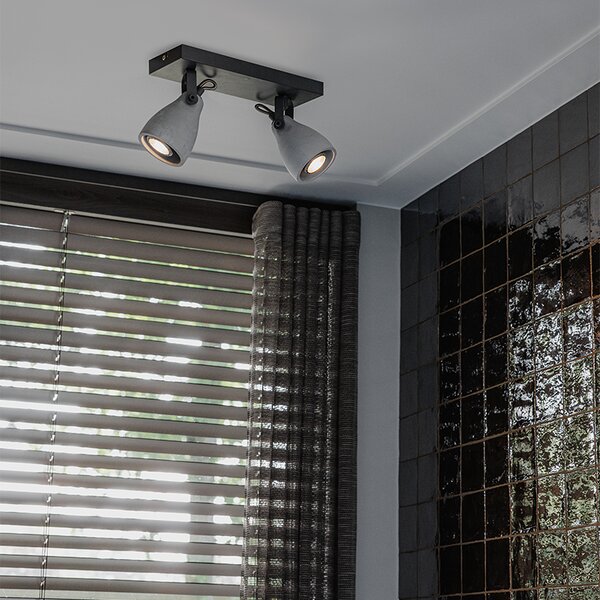 Spotlight industrial gri beton 2 lumini - Creto
