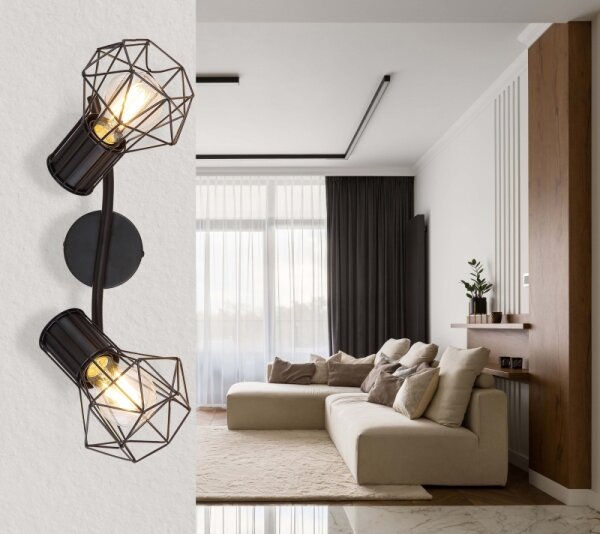 Globo 54017-2 - Lampă spot PRISKA 2xE27/40W/230V