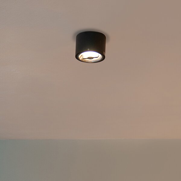 Spot modern de plafon negru AR111 cu LED inclus - Expert