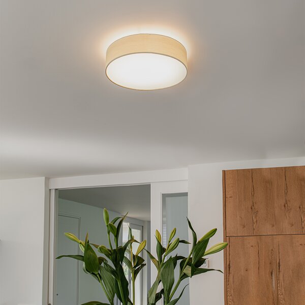 Plafoniera verde 40 cm cu LED inclus - Drum LED