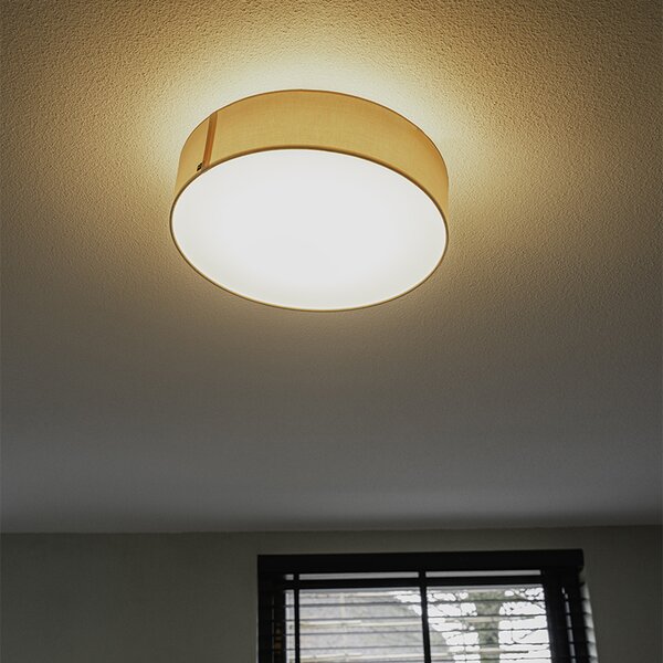 Plafoniera roz 40 cm incl. LED - Drum LED