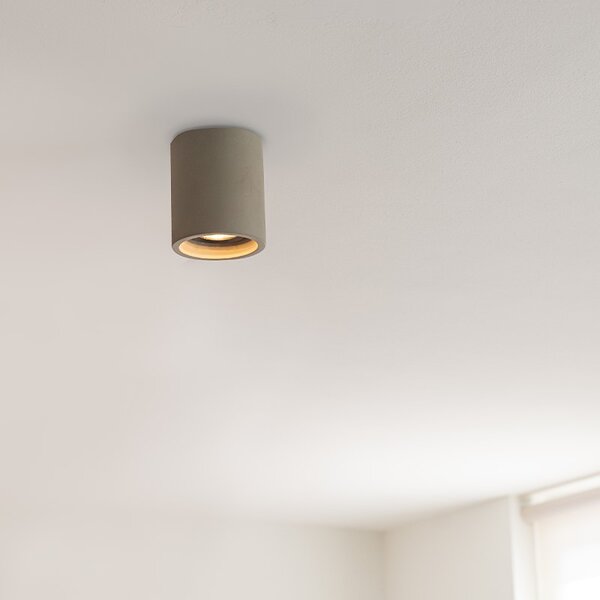 Spot de tavan din beton rustic rotund - Deep