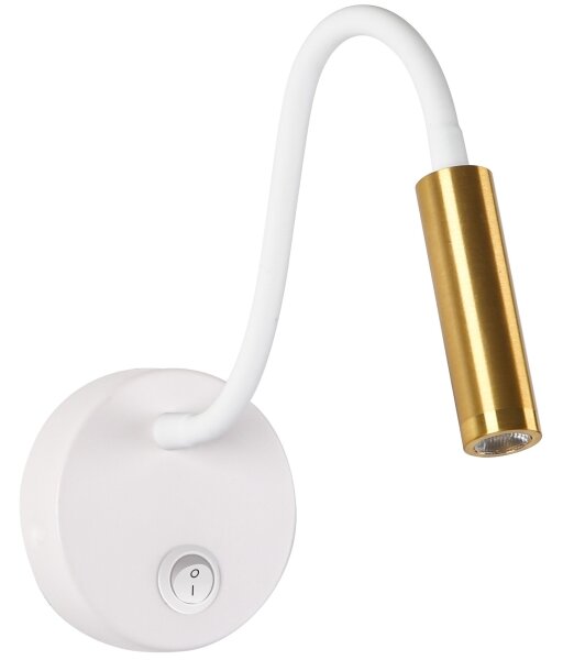 Lampă LED flexibilă de perete Brilagi MAYA LED/3W/230V 4000K alb/auriu