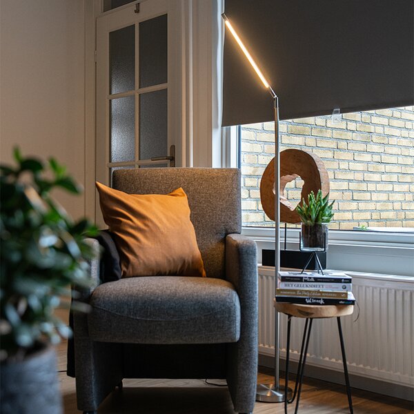 Lampă de podea modernă din oțel cu LED inclus - Berdien