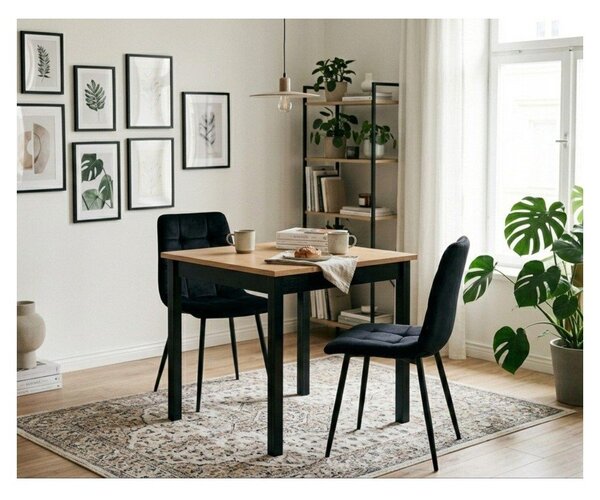 Scaune de dining negre 2 buc. Moseby – Bonami Essentials