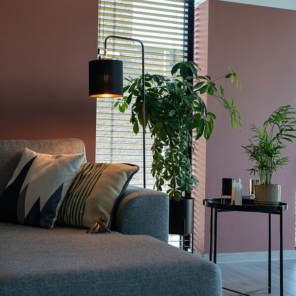 Lampa de podea moderna neagra - Lofty