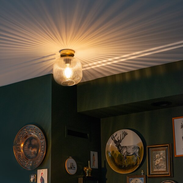 Plafoniera Art Deco din alamă - Karel