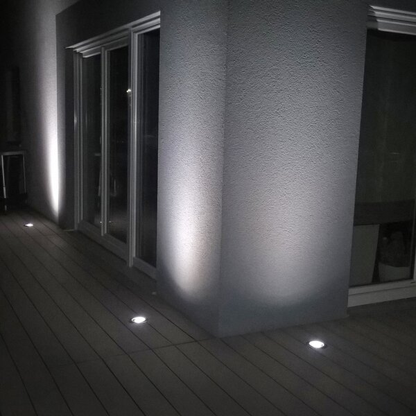 Spot îngropat inteligent pentru exterior din oțel inoxidabil, inclusiv WiFi GU10 IP65 - Delux