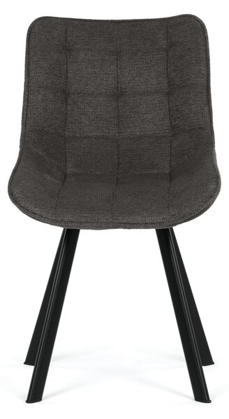 Jídelní židle, šedá, látka, HC-V3068 GREY2