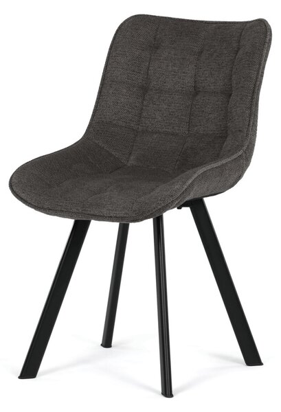 Jídelní židle, šedá, látka, HC-V3068 GREY2