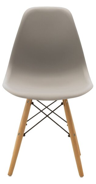 Scaun Model Julita, Natur/Gri/Negru, 46x50x82 cm