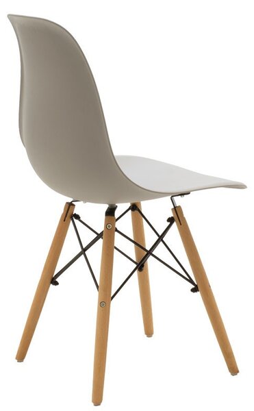 Scaun Model Julita, Natur/Gri/Negru, 46x50x82 cm