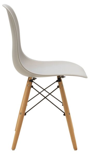 Scaun Model Julita, Natur/Gri/Negru, 46x50x82 cm