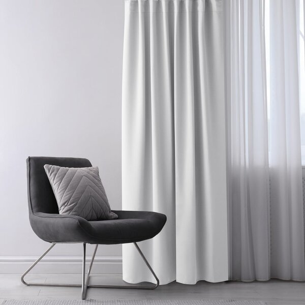 Draperie albă dimout (semi-opacă) 140x175 cm Kierra – Restilo