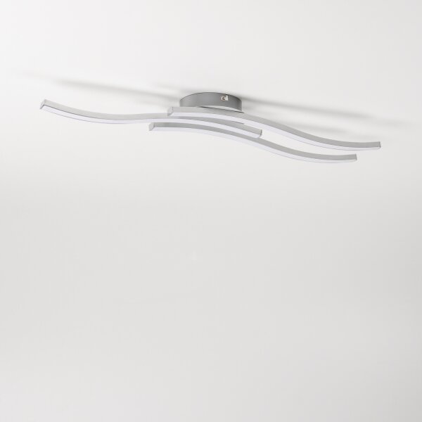 Plafonieră LED 3 x 6W, 230V, 3000K, argintie
