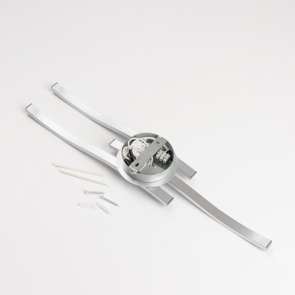 Plafonieră LED 3 x 6W, 230V, 3000K, argintie