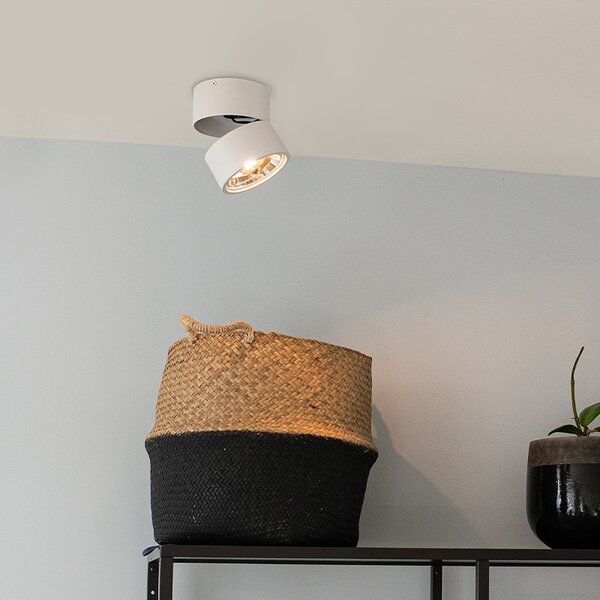 Spotlight modern alb rotund reglabil - Go Nine