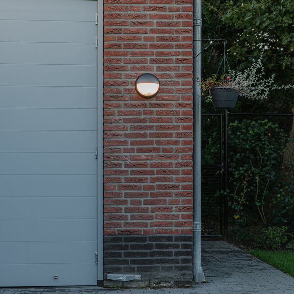 Lampă de perete exterioară neagră cu LED cu senzor de mișcare IP54 - Hortus