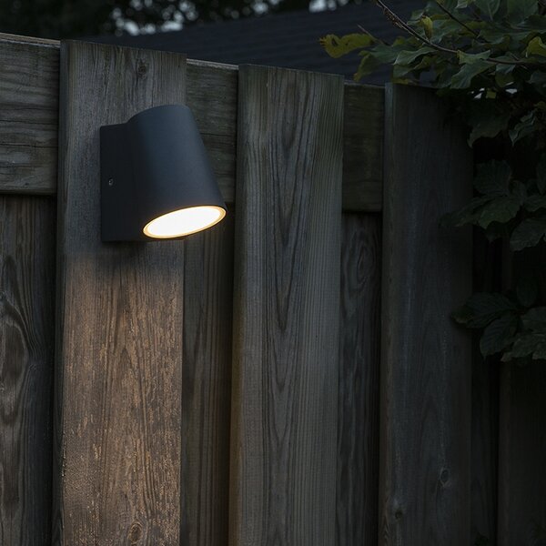 Lampă modernă de perete pentru exterior antracit cu LED inclus - Uma