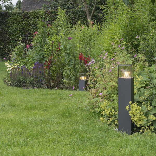 Lampă de exterior inteligentă de podea antracit 50 cm incl. Wifi P45 - Denmark