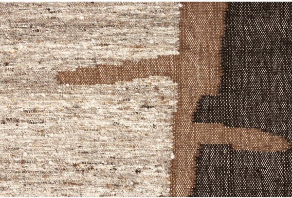 Covor maro din lână 160x230 cm Briton – Dutchbone