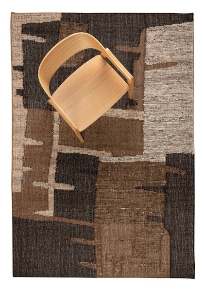 Covor maro din lână 160x230 cm Briton – Dutchbone