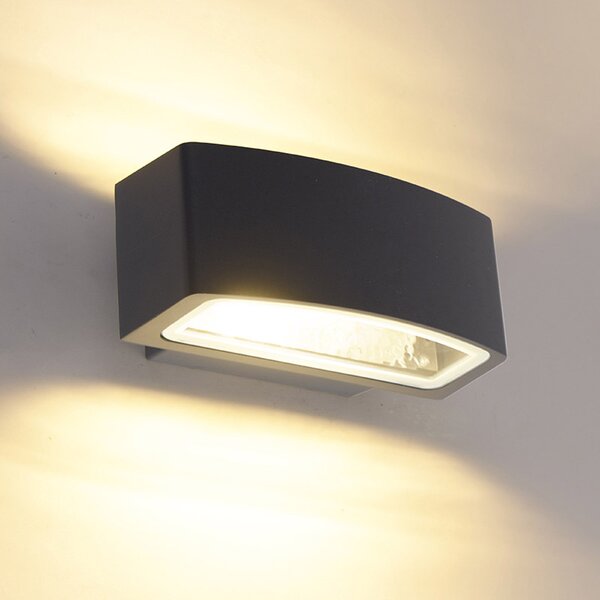 Lampă modernă de perete pentru exterior grafit 14,3 cm IP44 - Latina