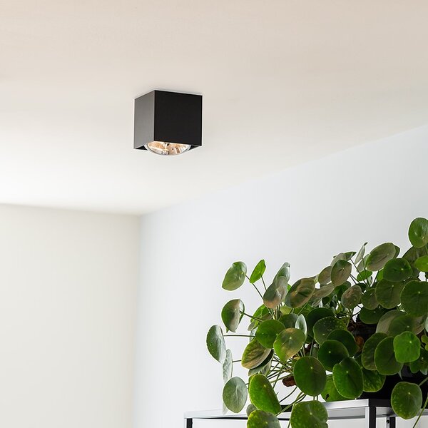 Spot de design negru pătrat - Box