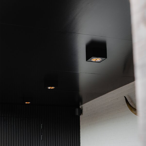 Spotlight de design negru pătrat - Kaya