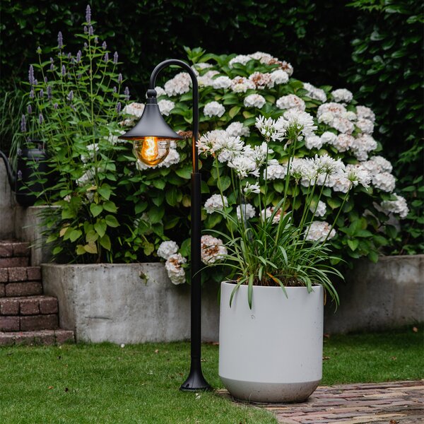 Lanternă clasică de exterior neagră 125 cm IP44 - Daphne