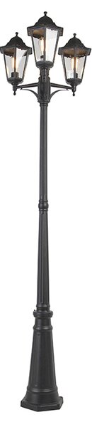 Felinar inteligent de exterior negru cu 3 lumini, inclusiv WiFi ST64 - New Orleans