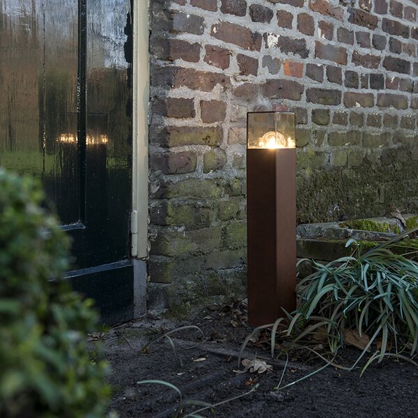 Lampă de podea industrială pentru exterior maro ruginit 50 cm IP44 - Denmark
