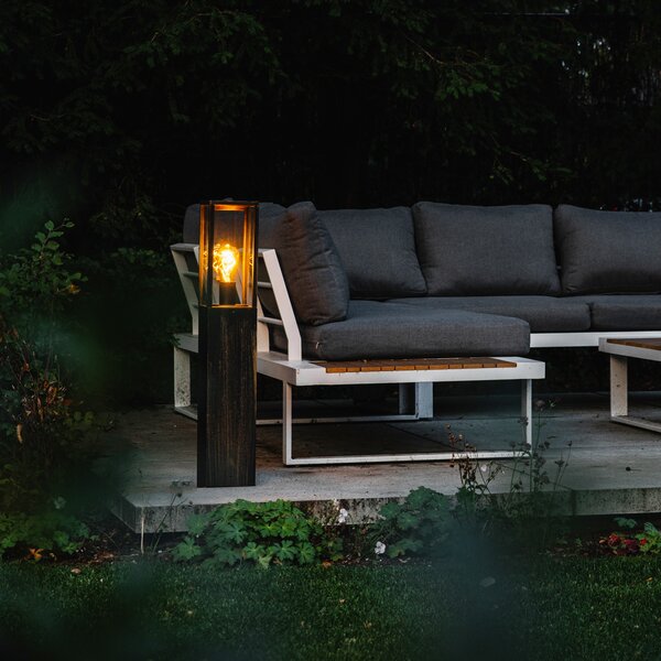 Lampă de podea vintage pentru exterior aur antic 80 cm IP44 - Charlois