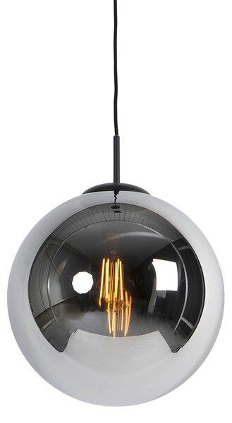 Pendul inteligent negru cu sticlă fumurie 30 cm incl. Wifi ST64 - Pallon