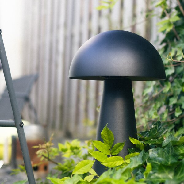 Lampă de podea pentru exterior neagră 50 cm - Mushroom