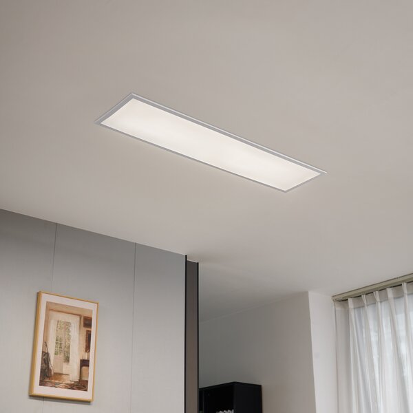 Panou LED încastrat alb dreptunghiular, incl. LED 3000K - 6500K cu comutator DIP - Seagal